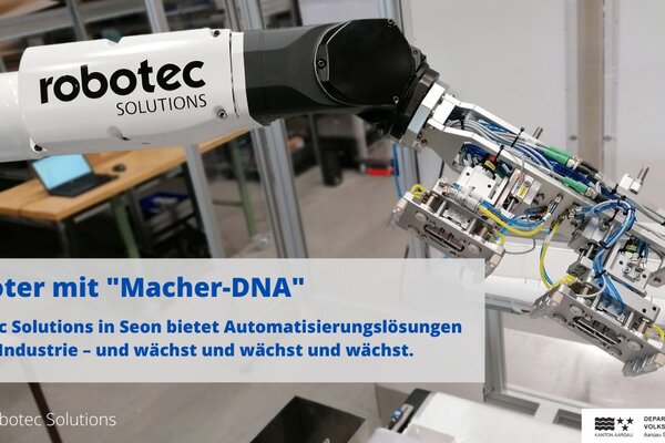 Beitrag von Kanton Aargau über die Robotec Solutions AG.